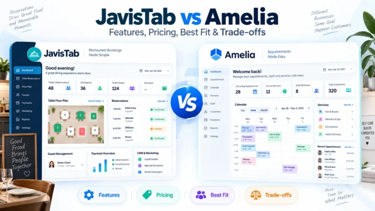 JavisTab vs Amelia: Features, Pricing, Best Fit and Trade-offs
